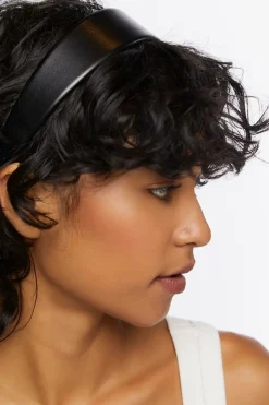 Faux Leather Headband