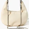 Faux Leather Hobo Crossbody Bag