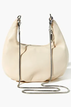 Faux Leather Hobo Crossbody Bag