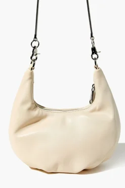 Faux Leather Hobo Crossbody Bag