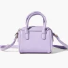 Faux Leather Mini Bowler Bag