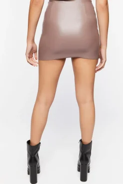 Faux Leather Mini Skirt