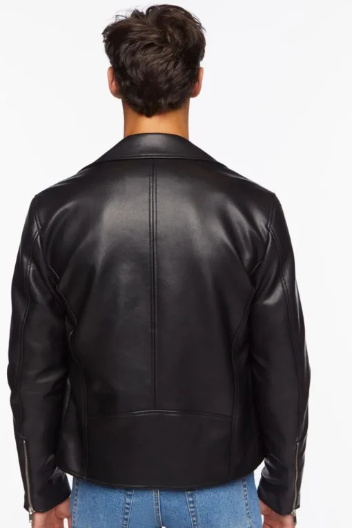 Faux Leather Moto Jacket