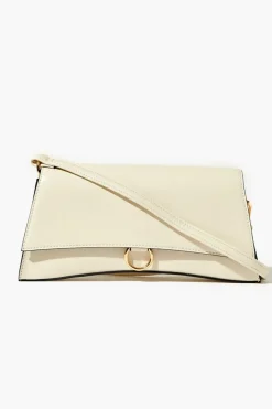 Faux Leather O-Ring Crossbody Bag
