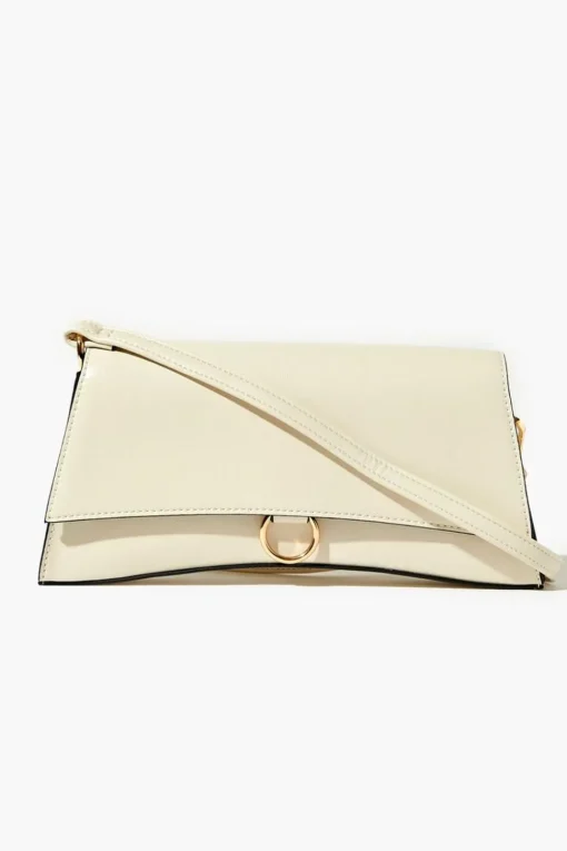 Faux Leather O-Ring Crossbody Bag