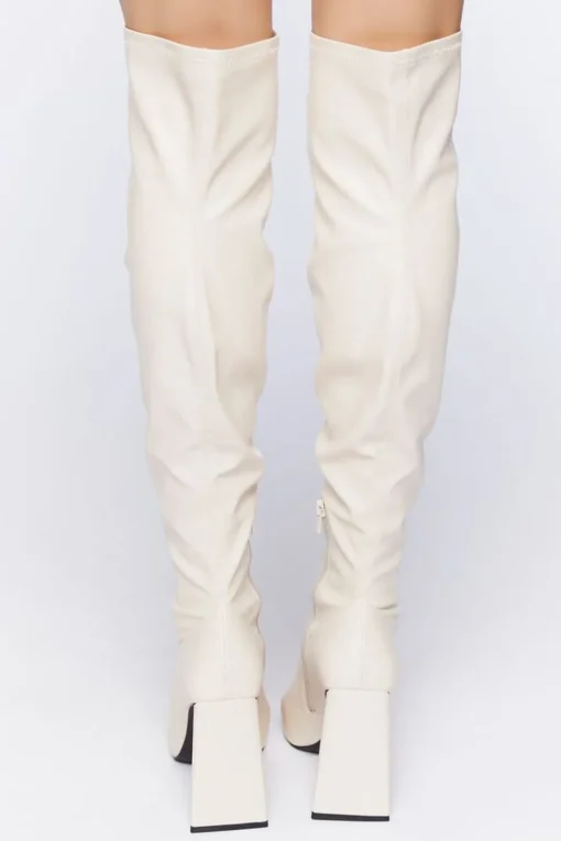 Faux Leather Over-The-Knee Boots