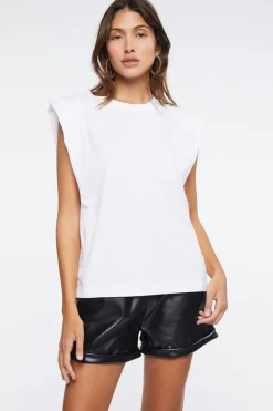Faux Leather Paperbag Shorts