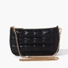 Faux Leather Quilted Crossbody Bag