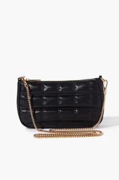 Faux Leather Quilted Crossbody Bag