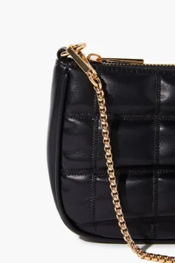 Faux Leather Quilted Crossbody Bag