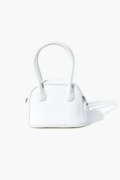 Faux Leather Satchel