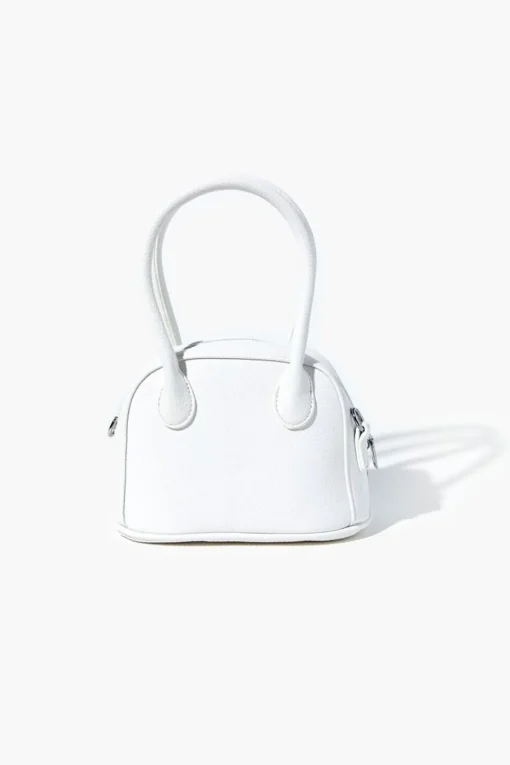 Faux Leather Satchel
