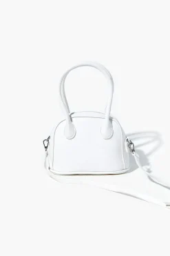 Faux Leather Satchel