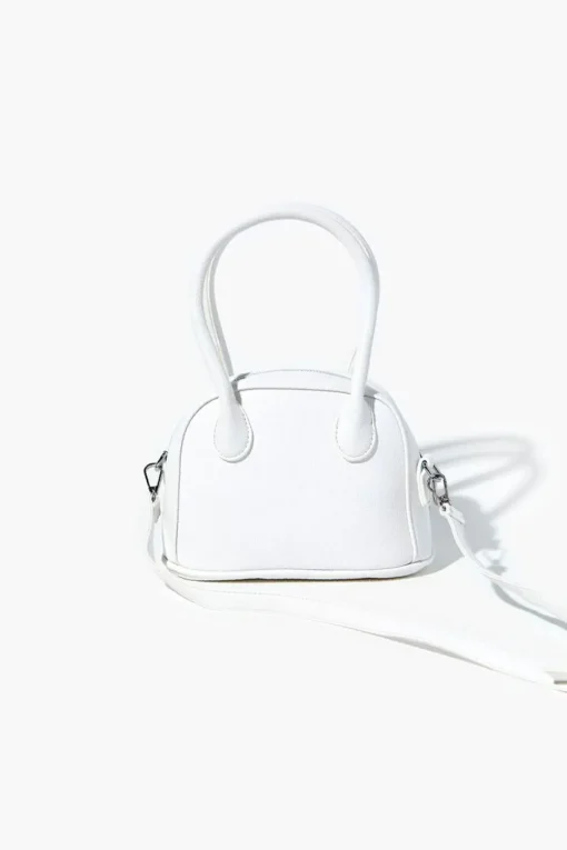 Faux Leather Satchel