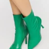Faux Leather Stiletto Booties