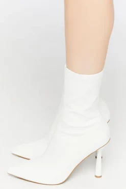 Faux Leather Stiletto Booties