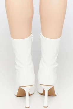 Faux Leather Stiletto Booties