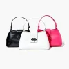 Faux Leather Twist-Lock Crossbody Bag