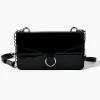 Faux Patent Leather Crossbody Bag