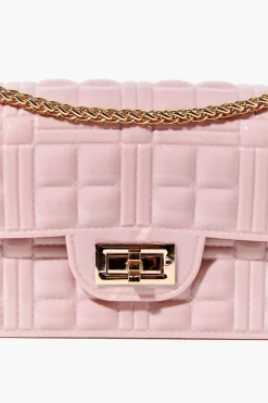 Faux Patent Leather Crossbody Bag