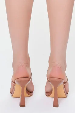 Faux Patent Leather Heels