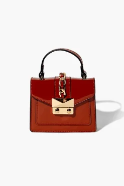 Faux Patent Leather Mini Crossbody Bag