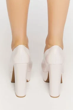 Faux Patent Leather Pumps