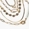 Faux Pearl & Faux Gem Bracelet Set