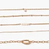 Faux Pearl Anklet Set