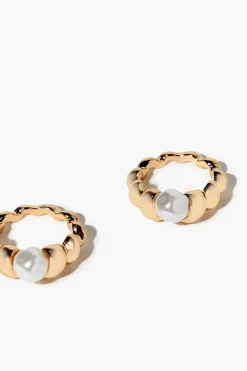 Faux Pearl Ring Set