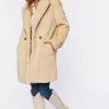 Faux Shearling Duster Coat