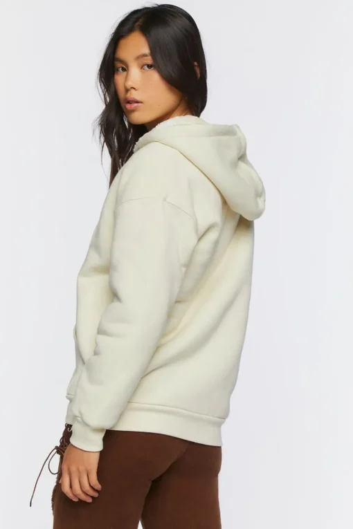 Faux Shearling Zip-Up Hoodie