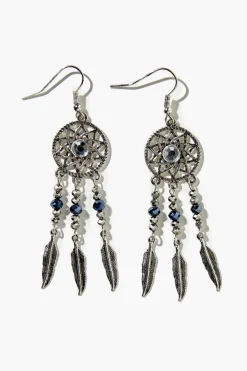 Faux Stone Dreamcatcher Drop Earring Set