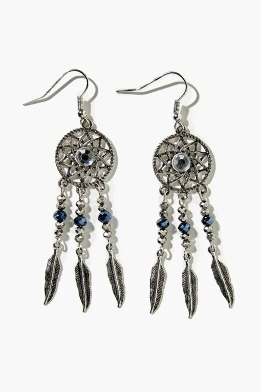 Faux Stone Dreamcatcher Drop Earring Set
