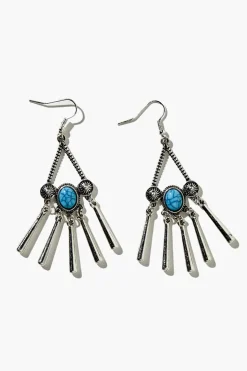 Faux Stone Dreamcatcher Drop Earring Set