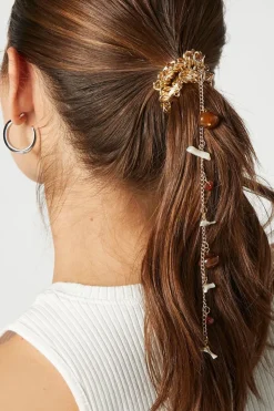Faux Stone Hair Chain Scrunchie