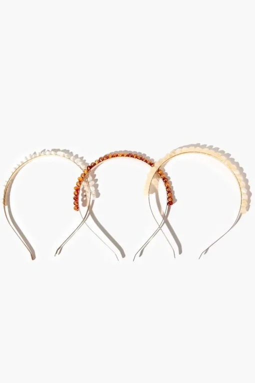 Faux Stone Headband Set - 3 Pack