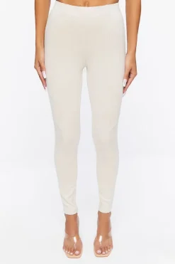 Faux Suede Ankle Pants