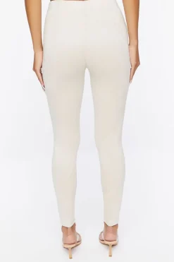 Faux Suede Ankle Pants
