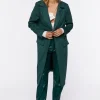 Faux Suede Duster Jacket