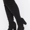 Faux Suede Over-The-Knee Boots (Wide)