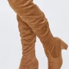 Faux Suede Over-The-Knee Boots