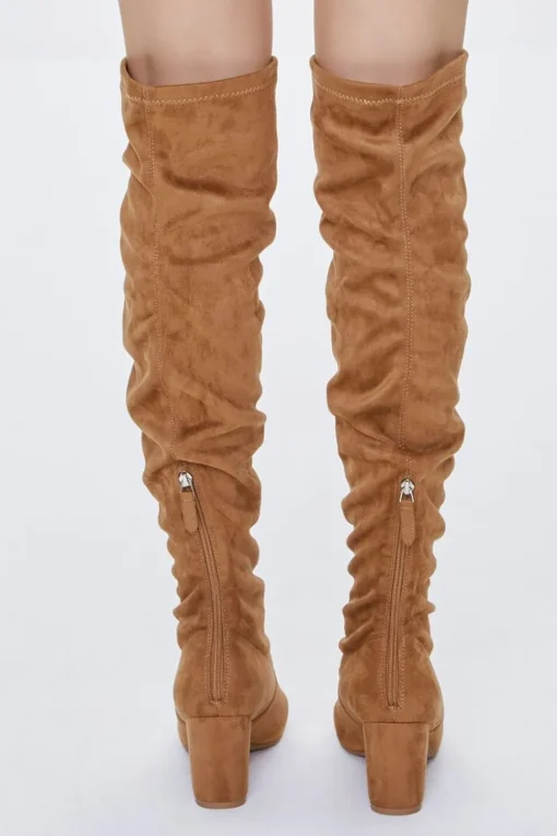 Faux Suede Over-The-Knee Boots
