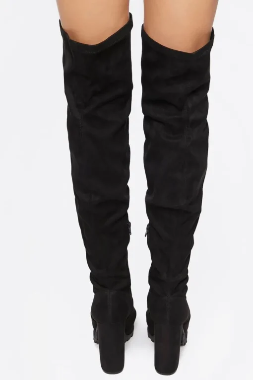 Faux Suede Over-The-Knee Boots