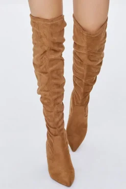 Faux Suede Over-The-Knee Boots