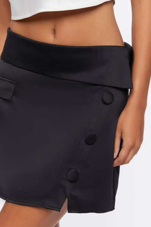 Fitted Tuxedo Mini Skirt