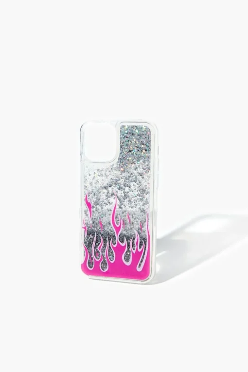 Flame Glitter Case For Iphone 12