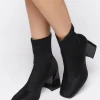 Flare Heel Sock Booties