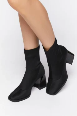 Flare Heel Sock Booties