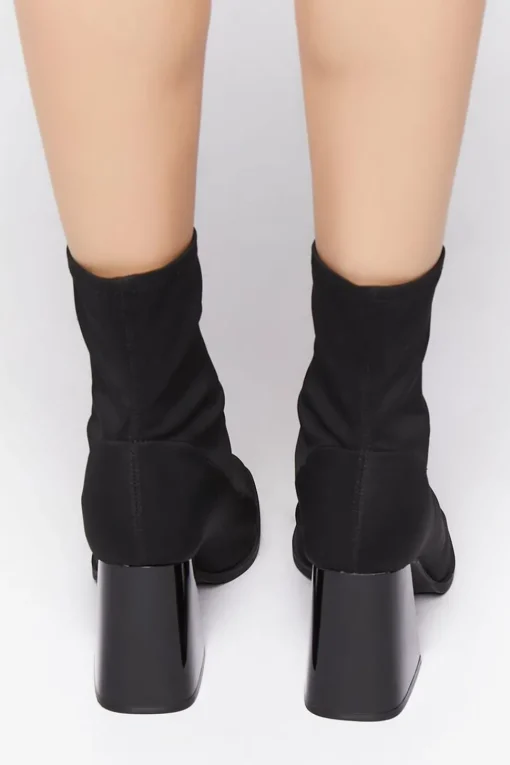 Flare Heel Sock Booties
